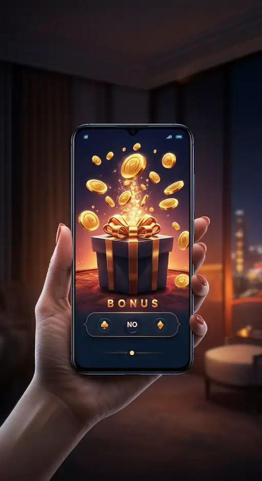 Visuel du bonus de bienvenue 200% sans wager de Jackpot Bob Casino avec des jetons et des pièces d'or flottant dans l'espace